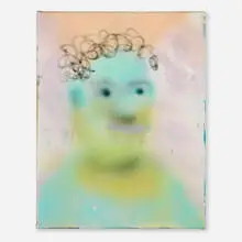 Austin Lee, Hairstyle, 2013, flashe and acrylic on canvas