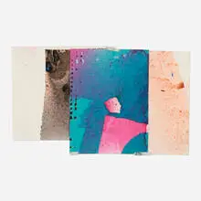 Eric Nathaniel Mack, Untitled (Hole), 2016, dye and mixed media on collaged paper