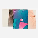 Eric Nathaniel Mack, Untitled (Hole), 2016, dye and mixed media on collaged paper