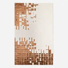 Agnes Lux, #L-1, 2013, postcards, tape, copper leaf and pencil