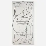 Aaron Garber-Maikovska, Luisa, 2014, ink and acrylic on foamboard mounted to aluminum stretcher