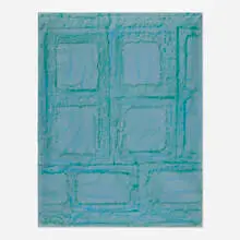 Sam Falls, Untitled (Block Rubbing 20), 2012, colored pencil on paper