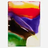 Paul Jenkins, Phenomena Gold Rim Sight, 1979, watercolor on paper