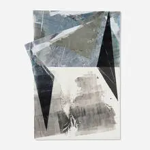 Zheng Chongbin, Untitled, 2022, ink, acrylic, Xuan paper, aluminum