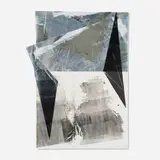 Zheng Chongbin, Untitled, 2022, ink, acrylic, Xuan paper, aluminum