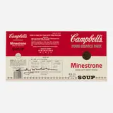 Andy Warhol, Signed Campbell's Soup Label, marker on printed soup label