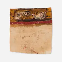 Hannelore Baron, Untitled (C85-140), 1985, fabric, paper, mixed media collage