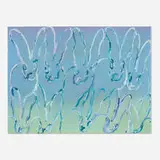 Hunt Slonem, Gradient Ascension Body Paint, 2017, oil and acrylic with diamond dust on canvas