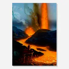 Alexis Rockman, Le petit déjeuner, 2001, oil on wood panel