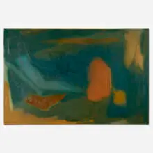 Esteban Vicente, Ariel, 1990, oil on canvas