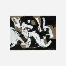 James Brooks, Untitled, 1965, gouache on paper