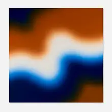 Wojciech Fangor, SU 12, 1971, oil on canvas