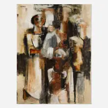Charles Alston, Family #6, oil on canvas