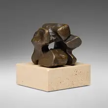 Maquette for Stone Memorial No. 2 by Henry Moore, bronze, sold Sep 2025