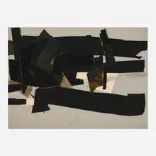 Perle Fine, Study for Equation, c. 1960-61, mixed media collage on canvas