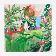 Canyon Castator, The Last Banana Tree, 2014, oil and spray paint on canvas