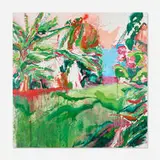 Canyon Castator, The Last Banana Tree, 2014, oil and spray paint on canvas