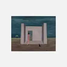 Gertrude Abercrombie, Self Imprisonment, 1962, oil on board