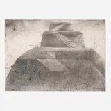 Stanislav Libenský, Untitled, 1996, mixed media on paper laid to canvas