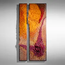 Shayna Leib, Benguela (from the Aquatic Currents series), c. 2008, hot-worked glass in artist-made frames