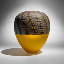 Giles Bettison, Latitude, 1997, cold-assembled and hot-formed murrine, ground surface