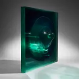 Toshio Iezumi, Concavity, 1994, glued, carved, and polished heat reflecting glass