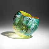 Dale Chihuly, Cadmium Yellow Soft Cylinder with Red Lip Wrap
