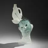 Hank Murta Adams, Cleanser, 2017, cast glass, patinated copper