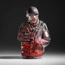 Oben Abright, Market Street Series VI, 2006, mold-blown glass, cast glass, oil paint