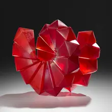 Richard Royal, Red Pepper (from the Geometric series), 2017, hand-blown glass