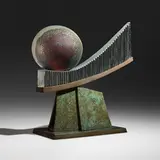 Jack Schmidt, Mini Me III (No. 38 from the Precious Stone series), 2001, cast and blown glass, bronze