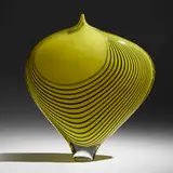 Hopi by Lino Tagliapietra, 1997, hand-blown glass, partial battuto surface, sold Sep 2025