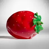 Joey Kirkpatrick and Flora C. Mace, Strawberry, 2000, hand-blown glass