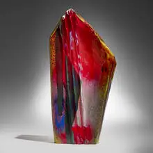 William Morris, Standing Stone, 1985, hand-blown glass