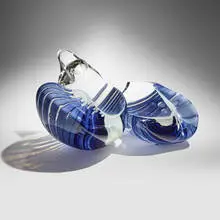 Marvin Lipofsky, Split Piece (from the Fratelli Toso series), 1977-1980, mold-blown, cut, and polished glass