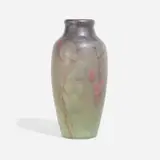 Painted Mat vase with barberry branches by Amelia B. Sprague for Rookwood Pottery, sold Nov 2023
