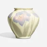 Decorated Porcelain vase with tulips by Harriet Elizabeth Wilcox for Rookwood Pottery, sold Nov 2023