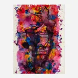 Bill Alpert, Untitled, ink and acrylic on paper laid to board