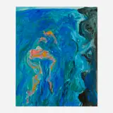 Rex Ashlock, Swimmer by Rocky Shore No. 2 (from the Swimmer series)