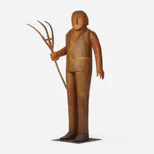 Louise Kruger, Untitled (Man), carved wood