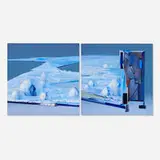 Jerry Rudquist, Untitled (diptych), acrylic on canvas