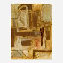Joseph Amar, Abstraction, mixed media on paper