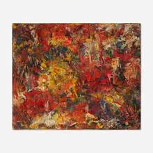 William Buchanan, Abstraction, oil on canvas board