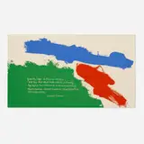 commission — ellwood kieser by Corita Kent, 1973, screenprint in colors, sold Apr 2024