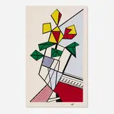 Roy Lichtenstein, Flowers, 1973, screenprint in colors