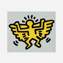 Keith Haring, Plate 4 (from the Icons series), 1990, screenprint in colors with embossing on Arches Cover