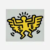 Keith Haring, Plate 4 (from the Icons series), 1990, screenprint in colors with embossing on Arches Cover