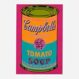 Andy Warhol, Campbell's Tomato Soup (from Banner, Multiples Calendar for 1968), 1968, screenprint in colors