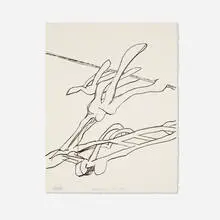 Untitled by Richard Hunt, 1972, lithograph, sold Apr 2024