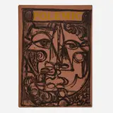 Roy Lichtenstein and Various Artists, Polemic: Volume II, Number I, 1957, bound printed paper, woodcut on Mulberry